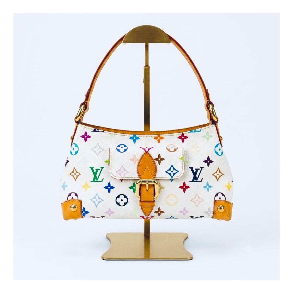 Louis Vuitton Takashi Murakami White Monogram Multicolor Eliza Shoulder Bag